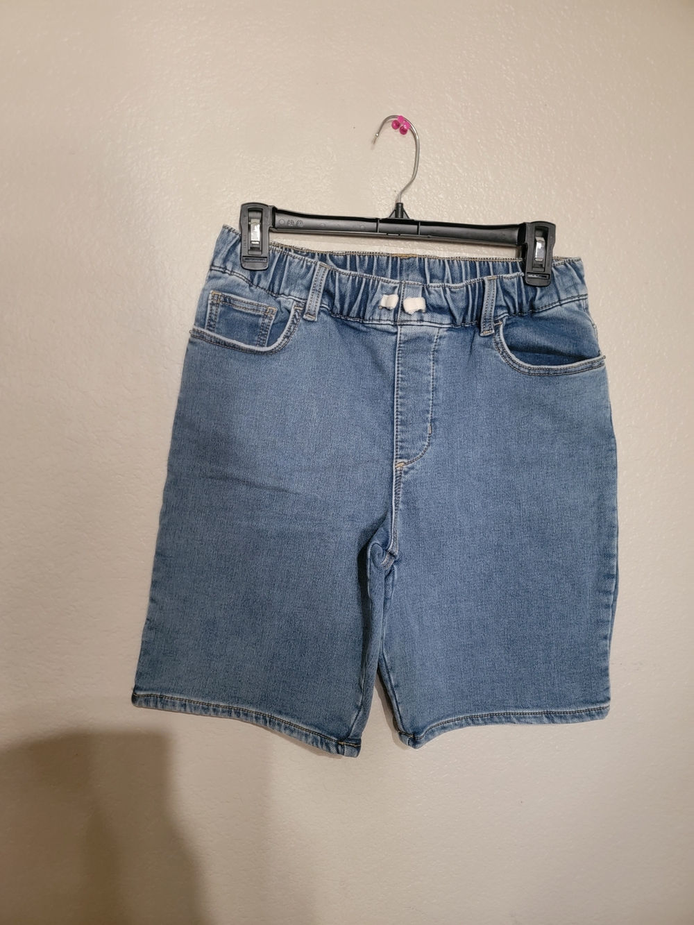 Children's Light Blue Denim Pull-On Shorts